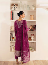 Gulaal Embroidered Chiffon Unstitched 4 Piece Suit - 04